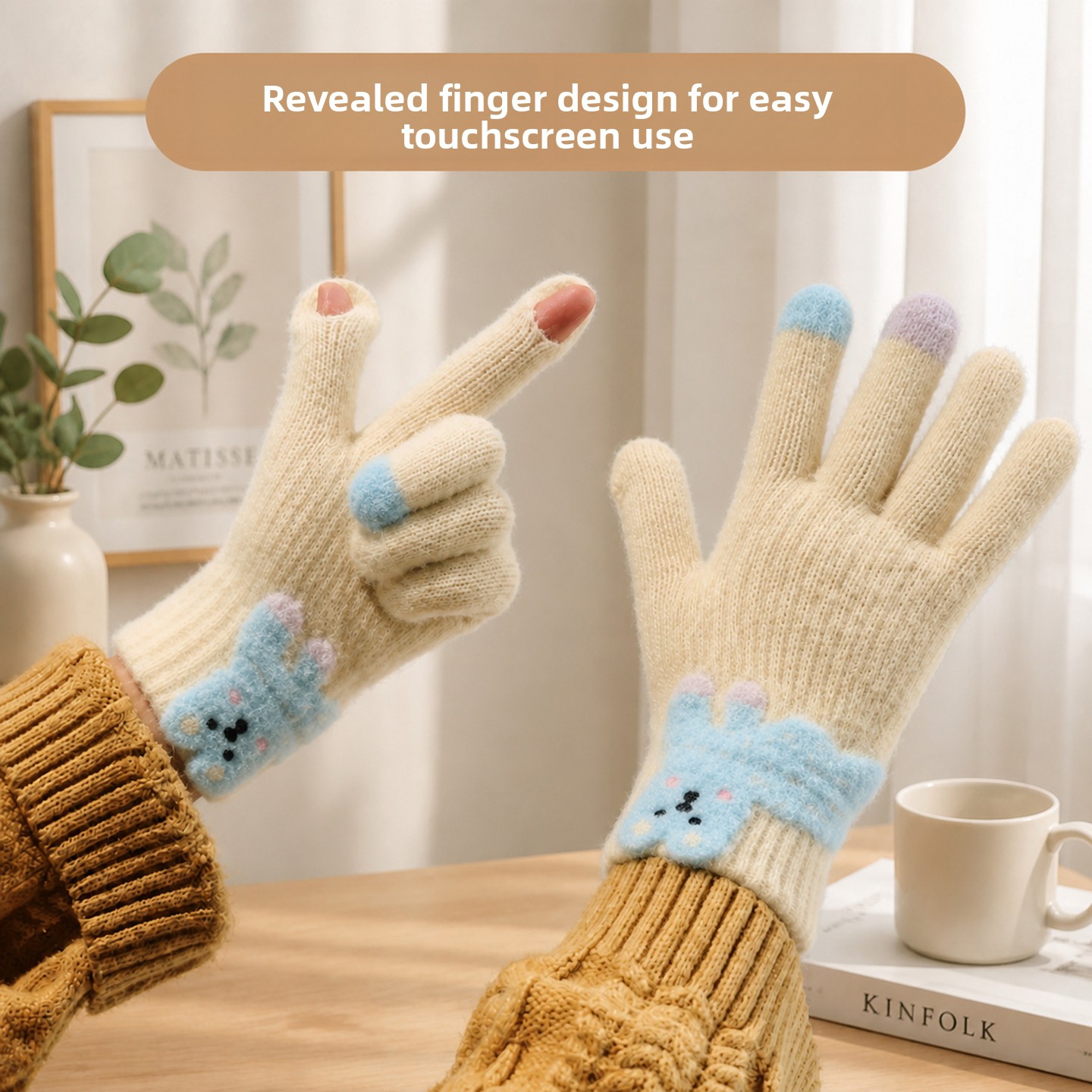 Cute Dachshund Touchscreen Plu - Wool Glove Lined recension och pris