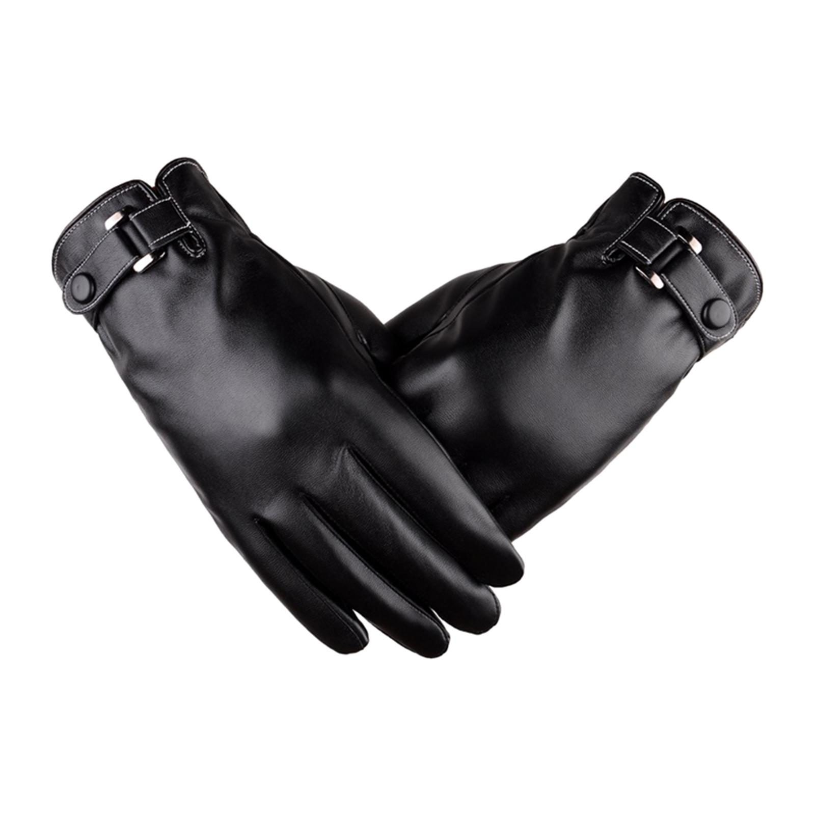 Men Winter Gloves Driving Runn - Leather Driving Glove recension och pris