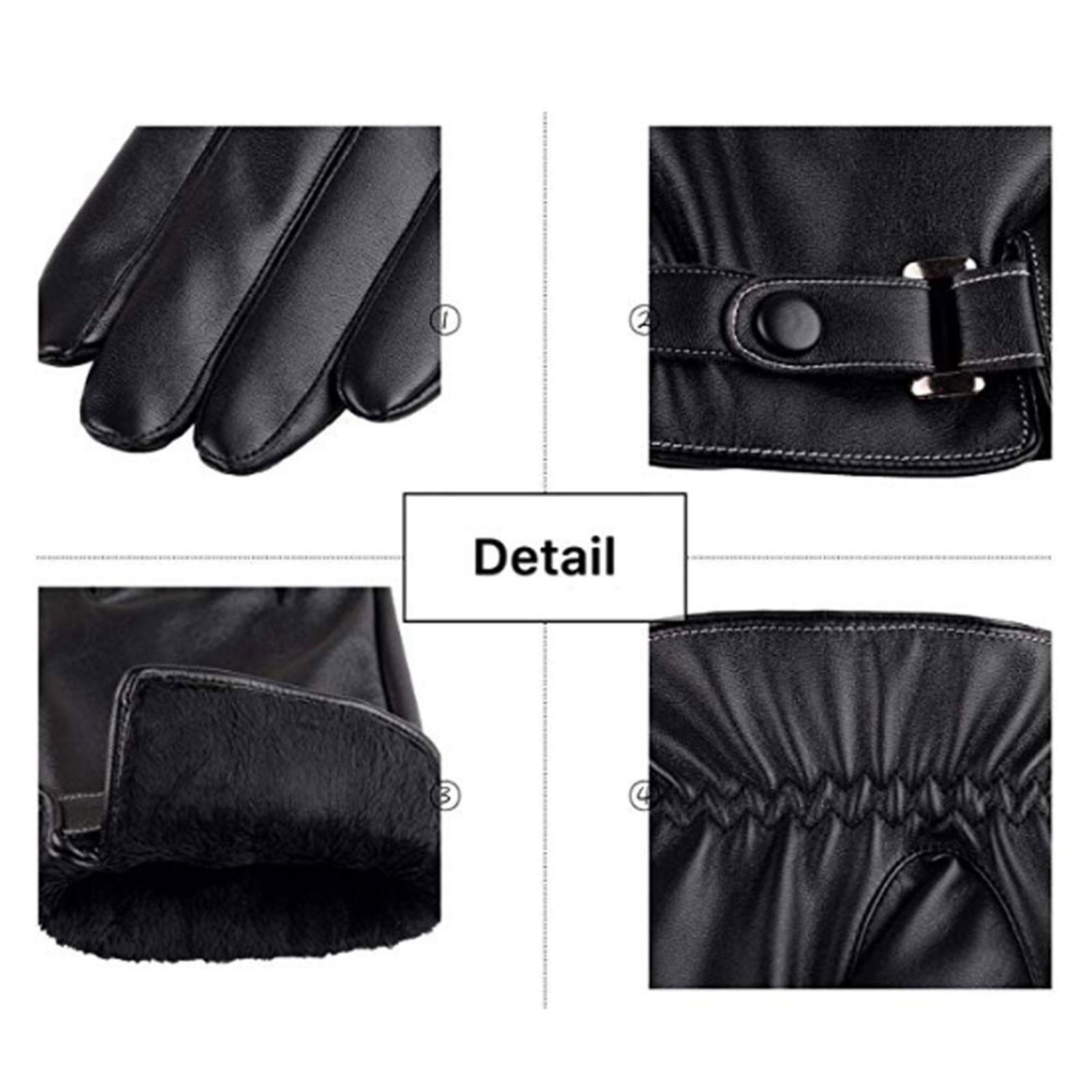 Men Winter Gloves Driving Runn - Leather Driving Glove recension och pris