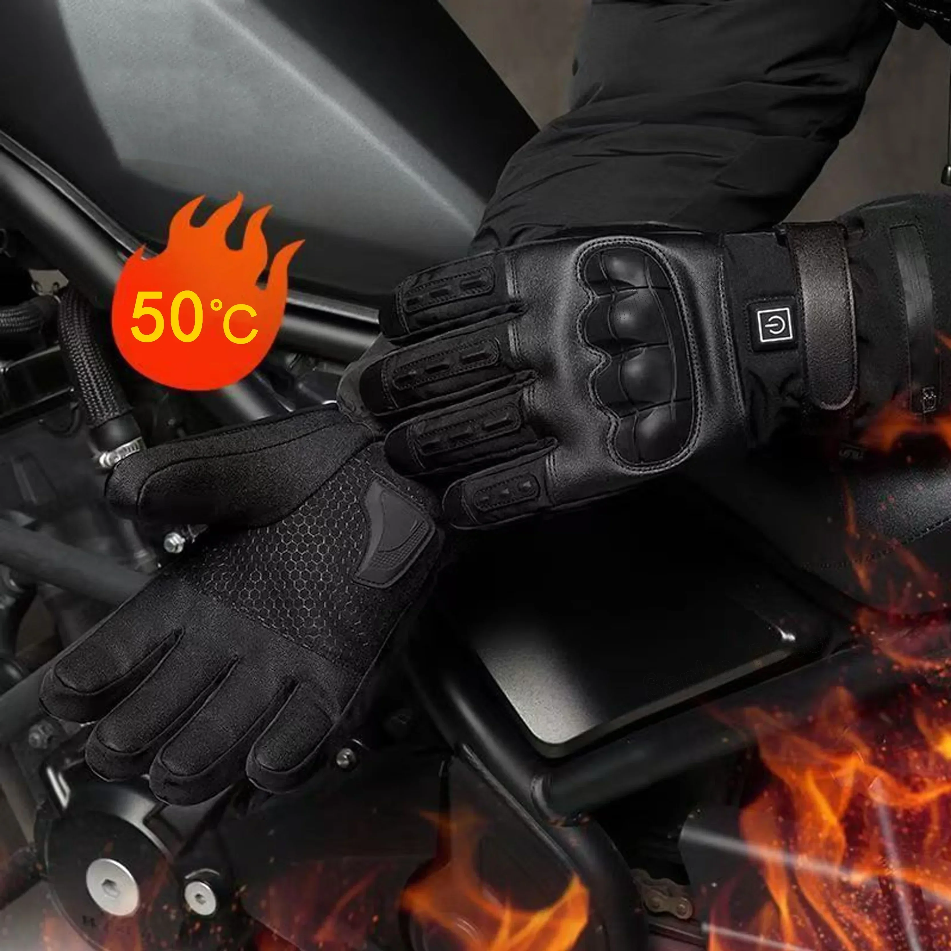 Heated Gloves Hand Warmer Elec - Ski Glove Waterproof recension och pris
